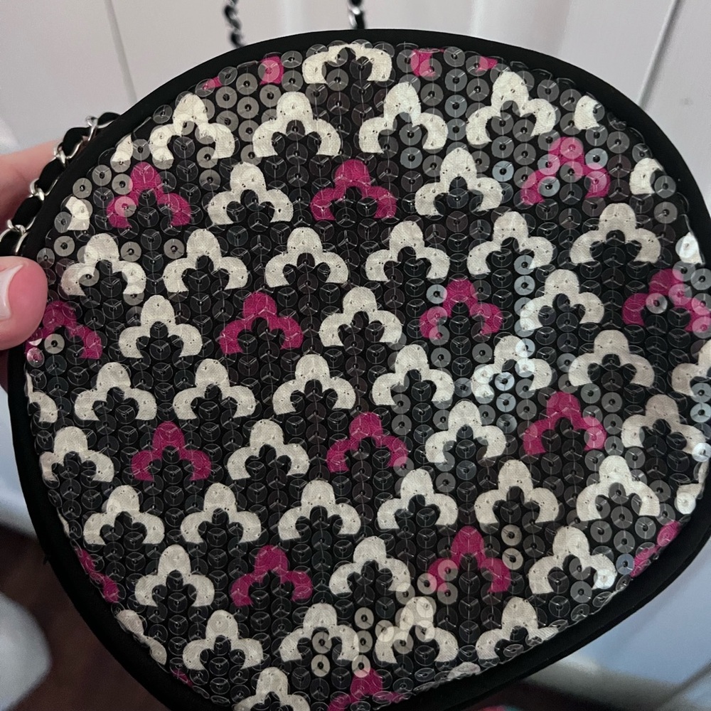 Vera Bradley black& pink sequin bag